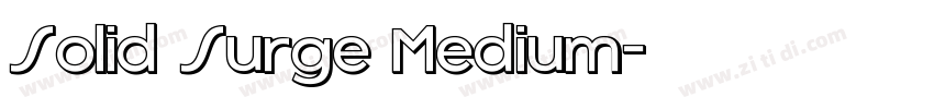 Solid Surge Medium字体转换